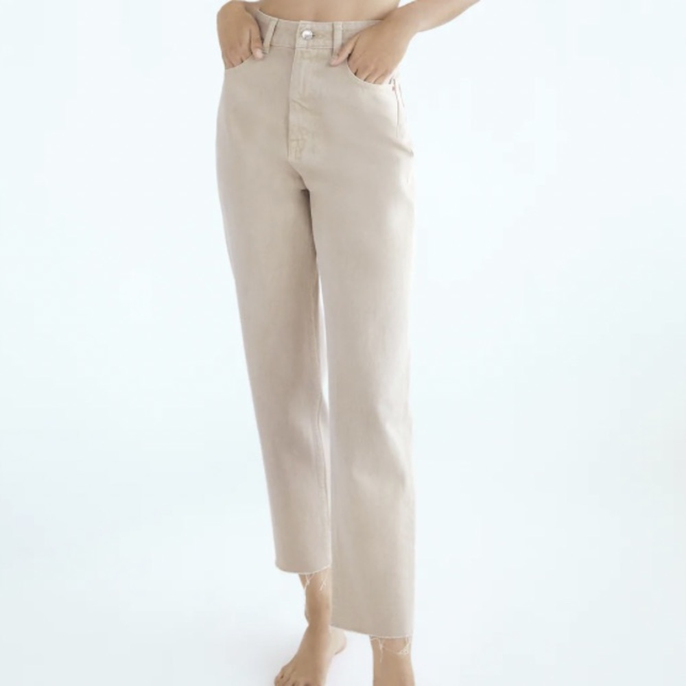 Tan Mom Jeans from Zara